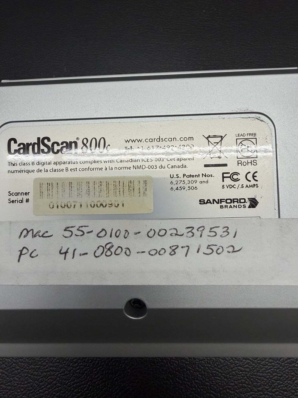 CardScan 800c Color Business Card Scanner - Picture 3 of 5